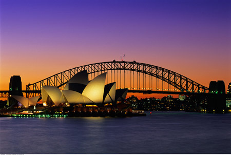 1. 悉尼港口大桥和悉尼歌剧院(新南威尔士州)