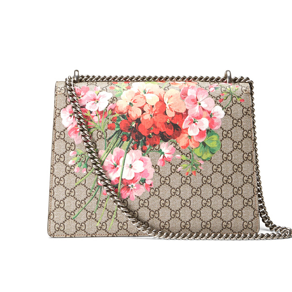 Gucci全新天竺葵印花系列包袋:美艳的开始