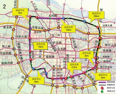 西,北,南将修高架路(组图),嘉闵高架路延伸图,临沂第二条高架路,青岛