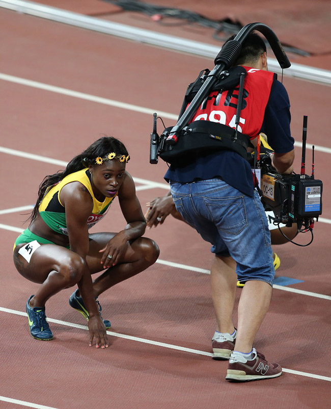 8月28日晚,在2015北京田径世锦赛女子200米决赛中,荷兰选手希佩尔