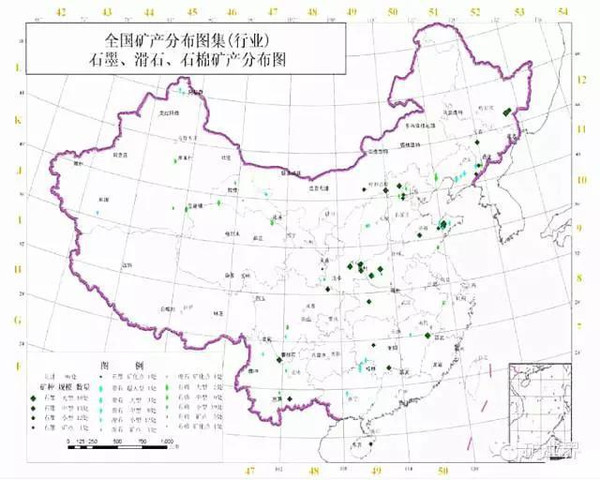 全国矿产分布图集(40幅!