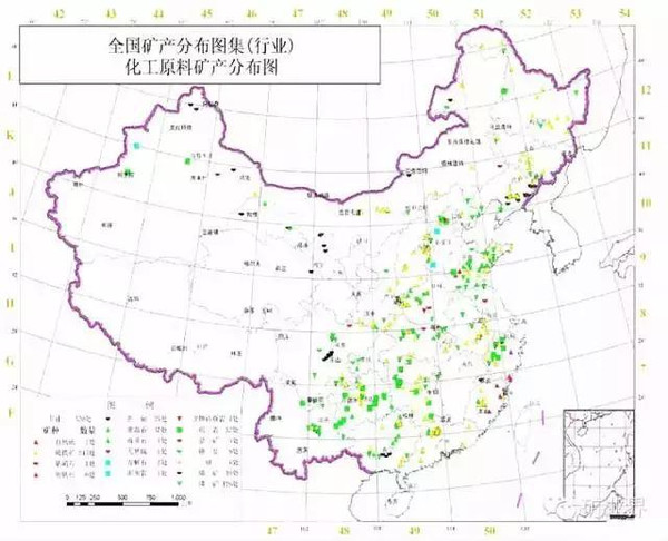 矿产分布图集(40幅!)