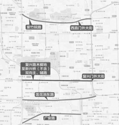 北京阅兵期间相关路段限行 王府井等商业区停