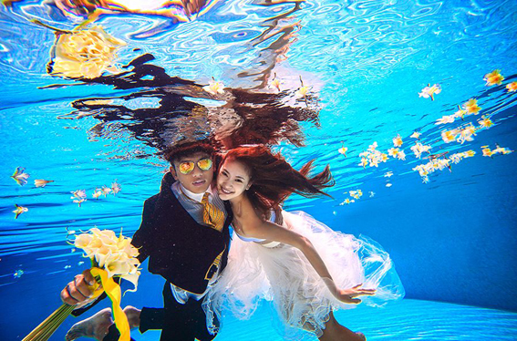 想拍出美的水下婚纱照,必须要知道这些