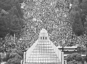 12万日本人包围国会 高喊口号:法西斯不可容忍