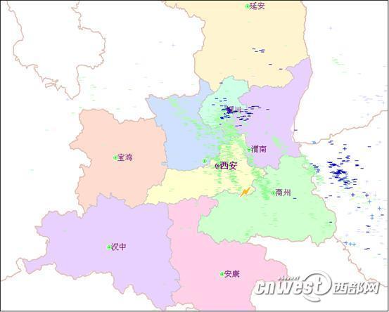 陕西今早3小时现近1900次雷电 渭南最多西安其次(图)图片