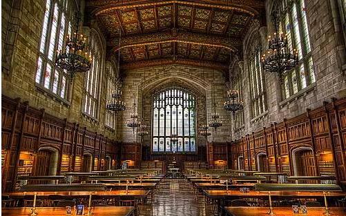 华丽到哭的美国大学图书馆,学校比学校绝对能