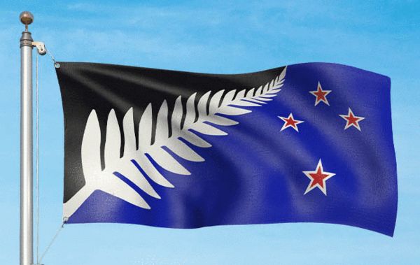 新西兰公布四幅新国旗备选方案 银蕨叶取代米