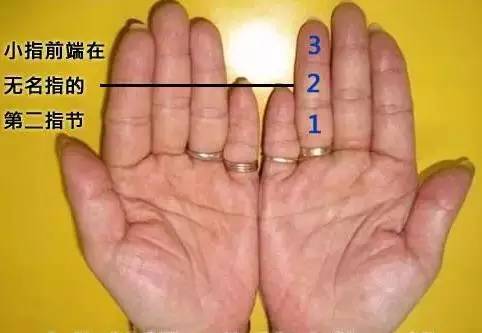 小指的长度在无名指第二节和第三节之间的横纹为正常标准,这类人的