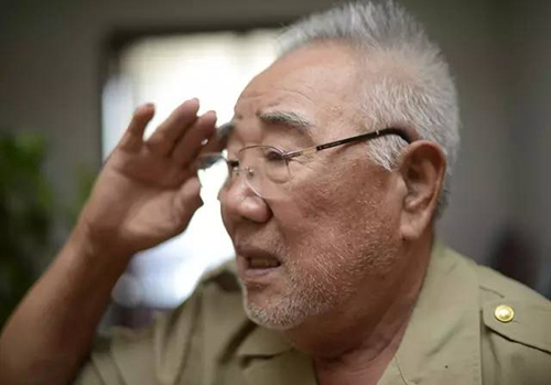87岁的抗战老兵李振华离休前曾任山西省军区副司令员,看到抗战老战士乘坐受阅车辆经过北京天安门广场时,李振华热泪盈眶,下意识地举起右手行军礼,并连连说道“不容易”。在老人的胸前,刚刚获赠的“抗战胜利70周年纪念章”尤其醒目。此外,一枚枚斑驳的勋章缀满前胸。李振华的女儿说,这些都是老人珍视的荣誉。