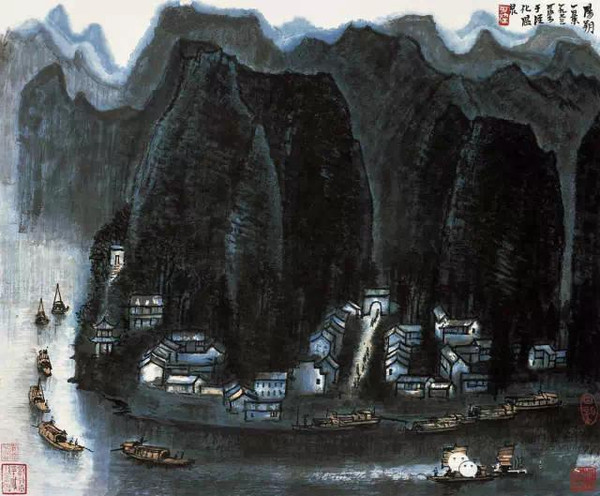 李可染绝美光影杰作,珍藏!