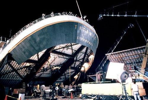 1997年版《泰坦尼克号》幕后花絮照片