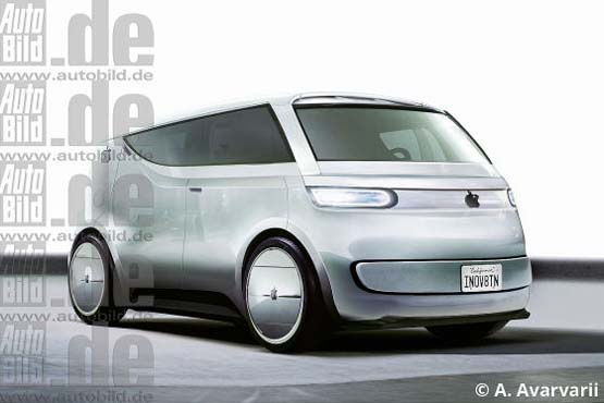 德国汽车杂志描绘苹果汽车假想图:或为小型电