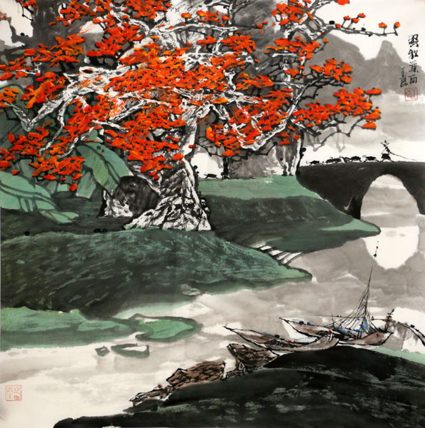 王良绘画海南田园风情