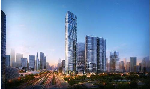 成都百里中轴最高建筑出现在金融城(组图)