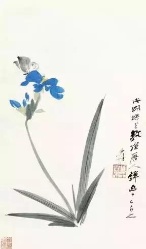 张大千18幅珍贵兰花图,功力深厚!