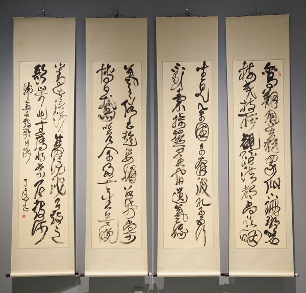 于占德 书法《韩愈石鼓歌片段》刘宝纯 国画《松鹤延年》孙墨龙 国画