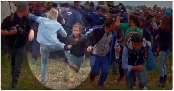 遭受死亡威胁脚踢难民匈牙利女记者终道歉