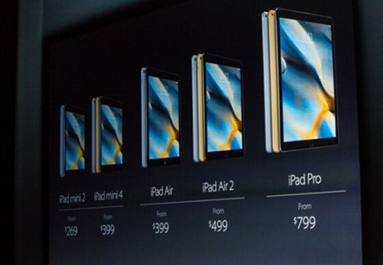 苹果发布7.9英寸ipad mini4 性能小幅提升整体创新不足(图)