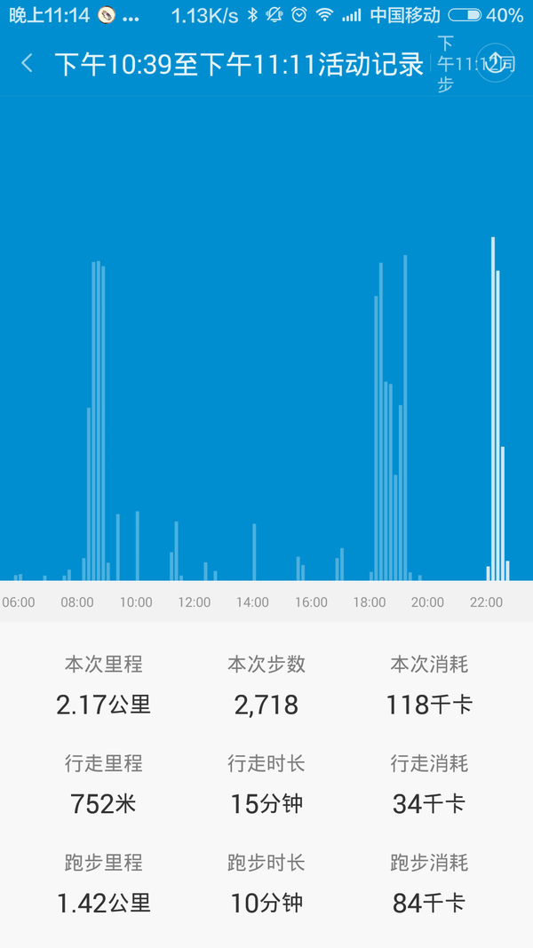 小米跑步还没使明白～明天换咕咚～绕小区跑了三圈～ 返回搜