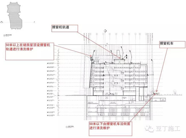 为660米的平安中心设计了一个擦窗机