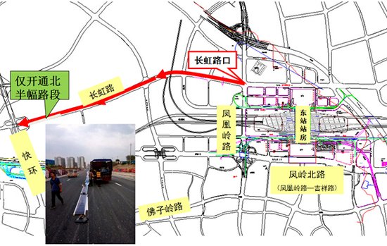 南宁东站南广场12日启用 将新增六条道路快速进出