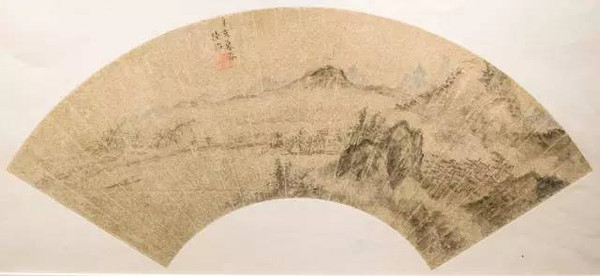 这卷是陆治的《梅石水仙图》陆的工笔号称"妍丽派,重彩而不素艳,细腻
