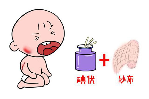 宝宝活泼好动,摔倒时会蹭破皮肤,产生擦伤.