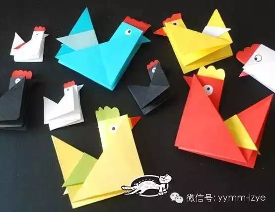 好美的卡通折纸,带孩子一起折起来!