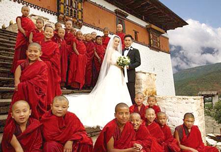 不丹婚纱照_不丹国旗