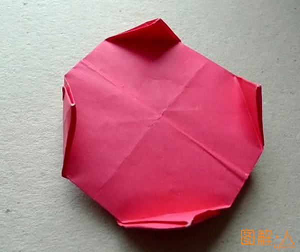 纸绣球的折法图解教程