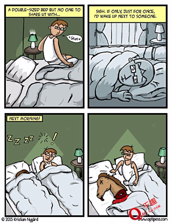 只有得过忧郁症的人才会看懂的痛苦漫画