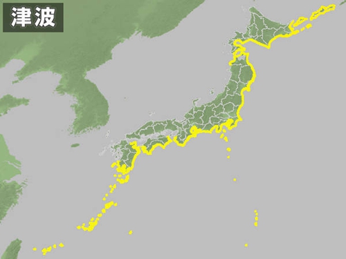 本月18日早晨抵达日本,范围涉及北海道至冲绳的太平洋沿岸和伊豆诸岛