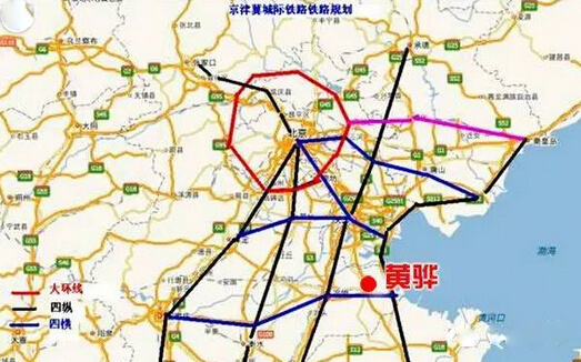 据规划显示,京津冀城际铁路网将以
