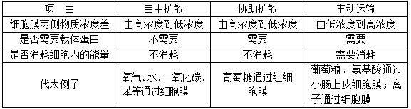 物质跨膜运输的方式教案ppt