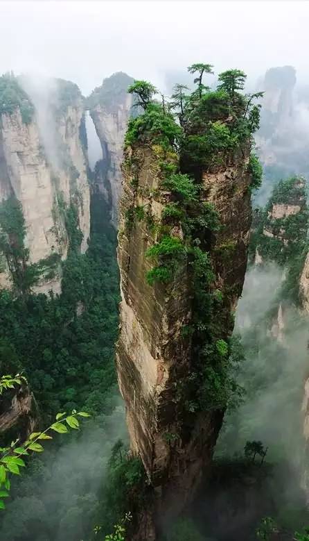 张家界峰景,一览无奇