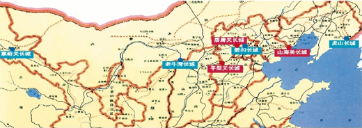 长城沿线风景地图