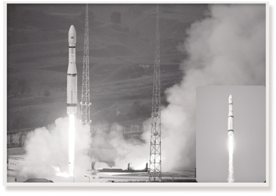 9月20日7時01分，我國新型運載火箭長征六號在太原衛星發射中心點火發射，成功將20顆微小衛星送入太空,創造瞭中國航天一箭多星發射的新紀錄。 （新華社發）