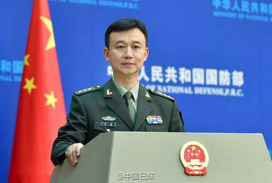 图为国防部新任发言人吴谦.