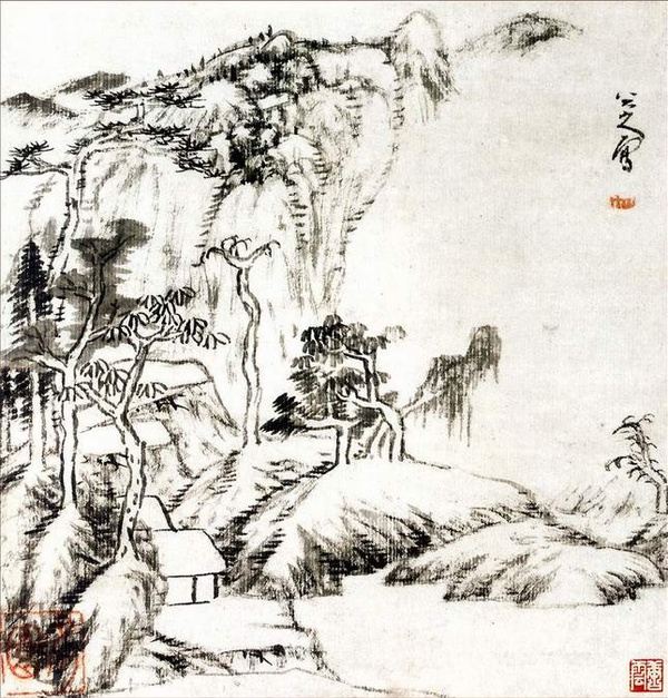 汉桥文化:中国文人画著名画家:朱耷(八大山人)