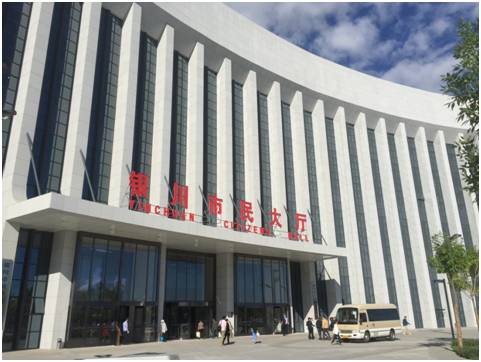 对智慧银川的采访的第一站,从银川市民大厅开始.