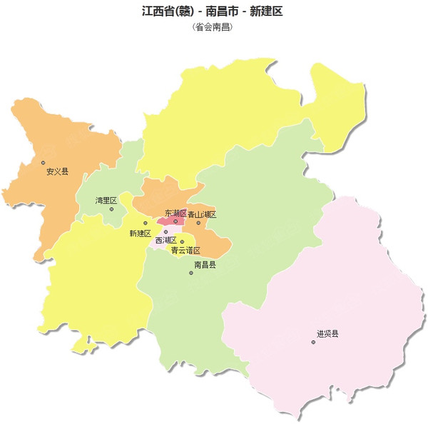 南延"的城市发展战略下,新建县的撤县设区,不仅是南昌行政区域划分的图片