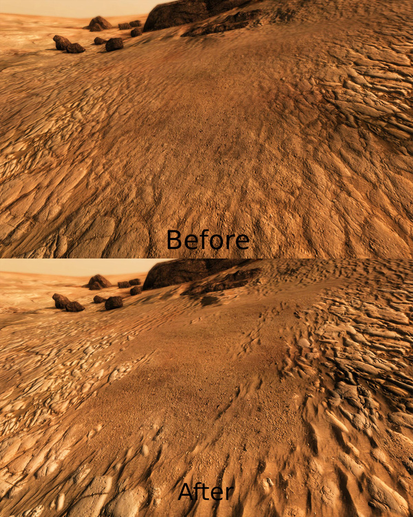 实拍火星盐水瀑布,火星四季变化的10组对比照片