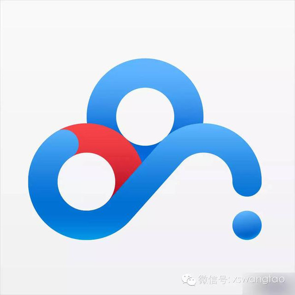 v标志标志:AI绘制百度云的百科logo汉字与海报设计图片