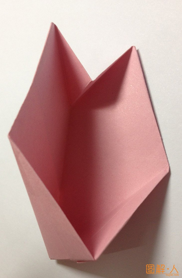 花瓣式小盒子折纸图解教程