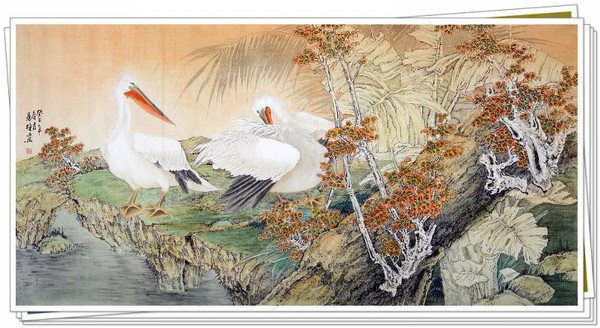 画家房栋与他的工笔花鸟画