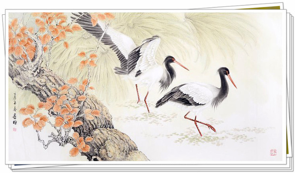 画家房栋与他的工笔花鸟画