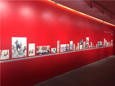 红色展览——《河山色染-绘出新中国》巡展第二站在北京大都美术馆