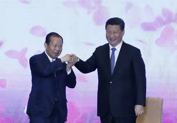 习近平与自民党总务会长二阶俊博交流并接受亲笔信