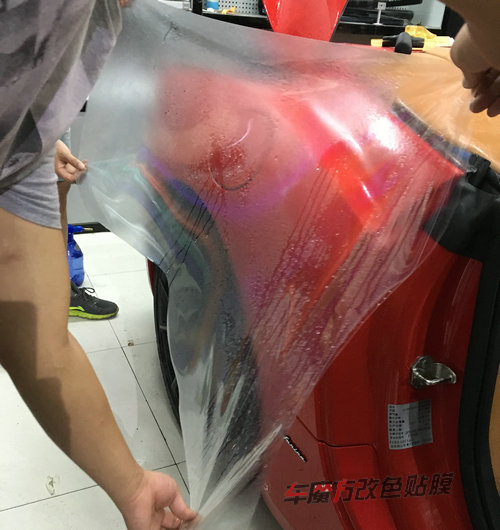 法拉利全车透明膜隐形车衣贴膜案例